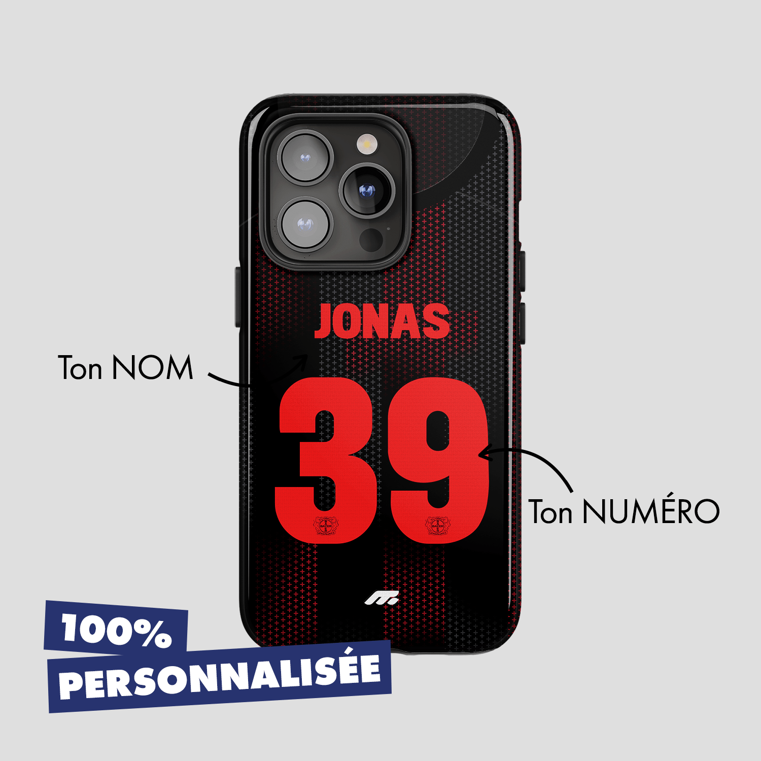 Coque de téléphone BAYER LEVERKUSEN personnalisable pour téléphone