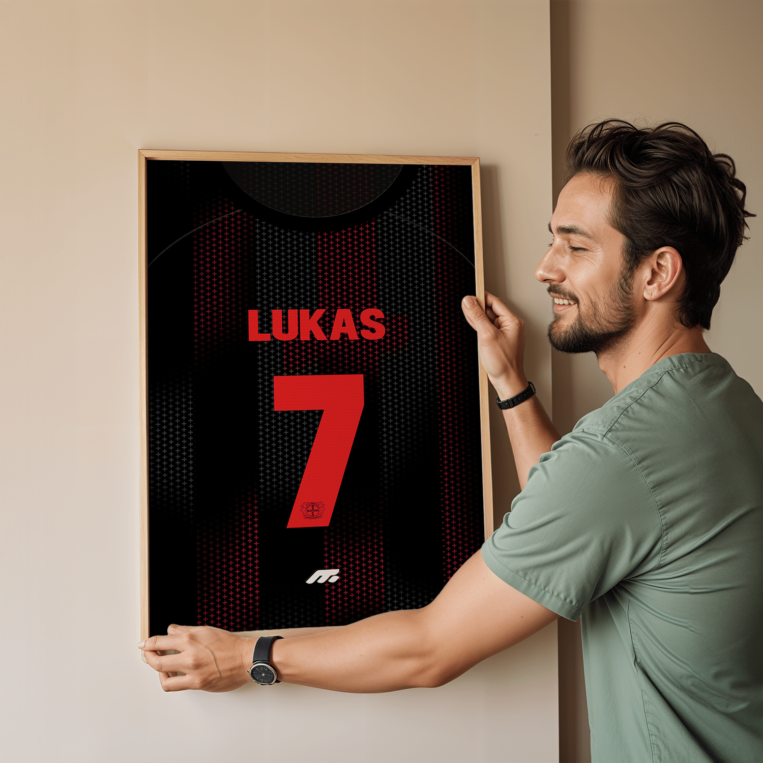 Affiche BAYER LEVERKUSEN football personnalisable à imprimer