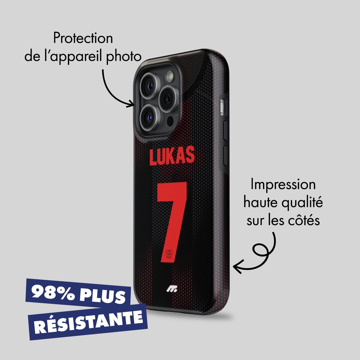 Coque de téléphone BAYER LEVERKUSEN personnalisable pour téléphone