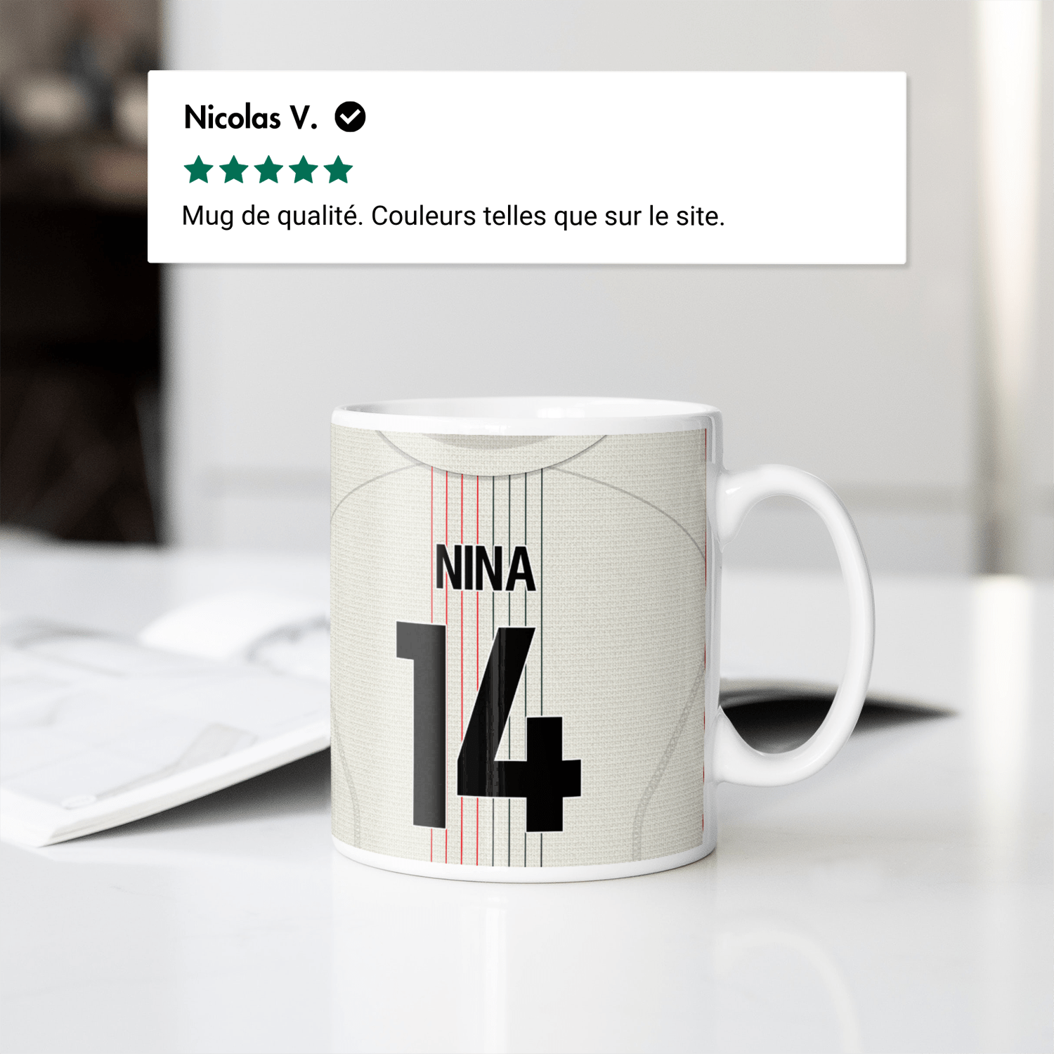 Mug Chelsea FC football personnalisable