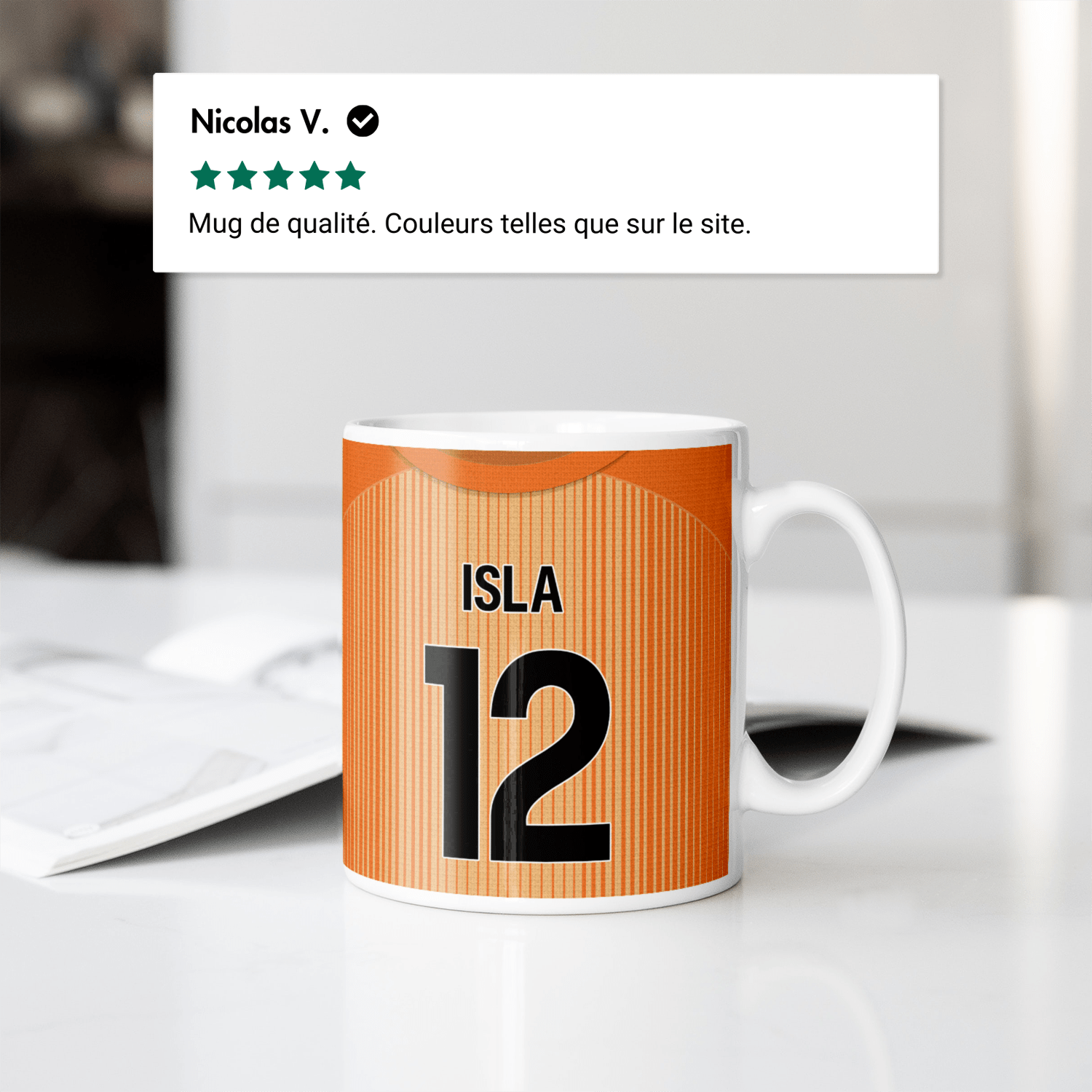 Mug Chelsea FC football personnalisable