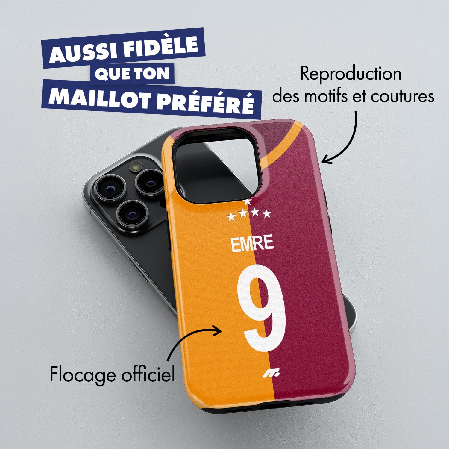 Coque de téléphone Galatasaray personnalisable pour téléphone
