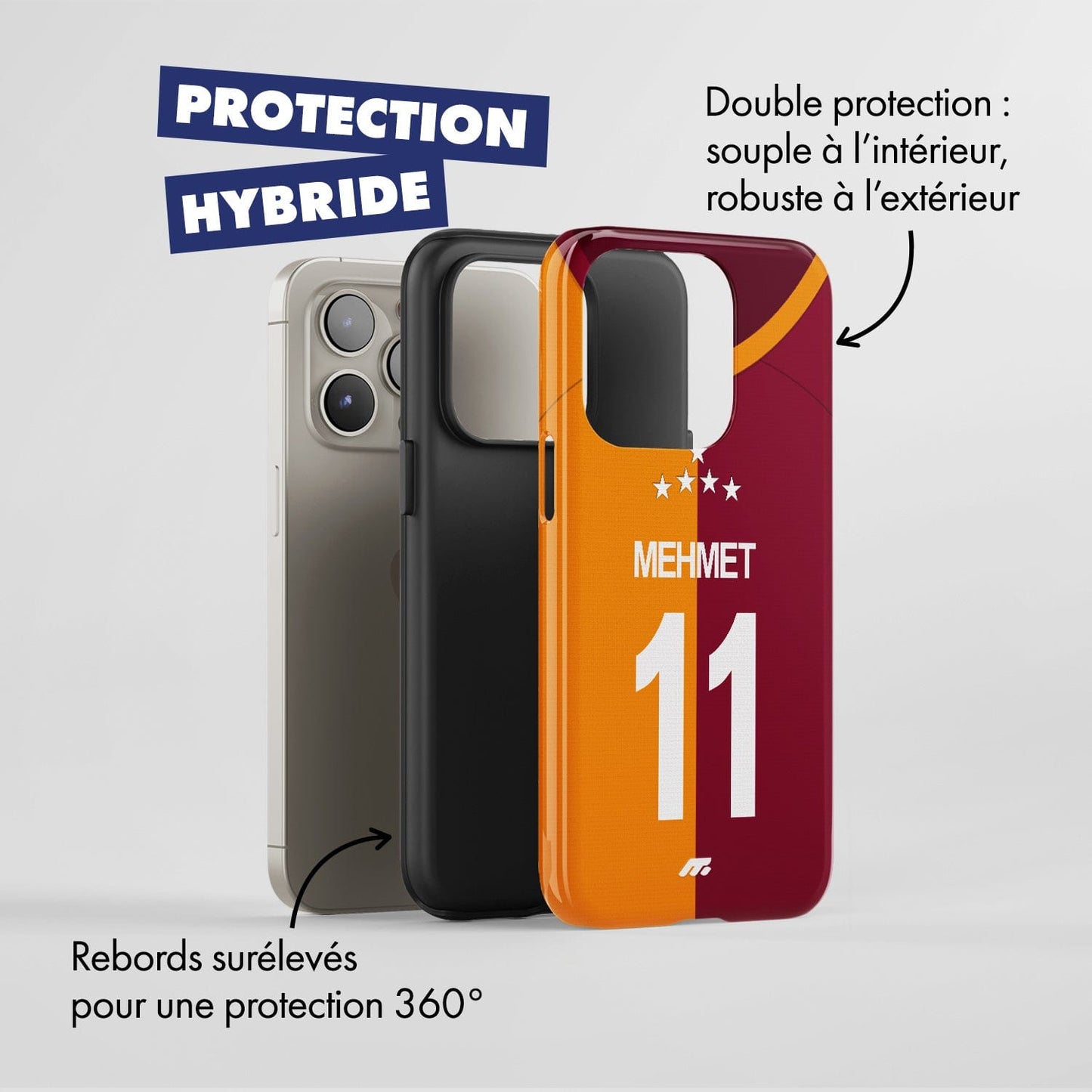 Coque de téléphone Galatasaray personnalisable pour téléphone