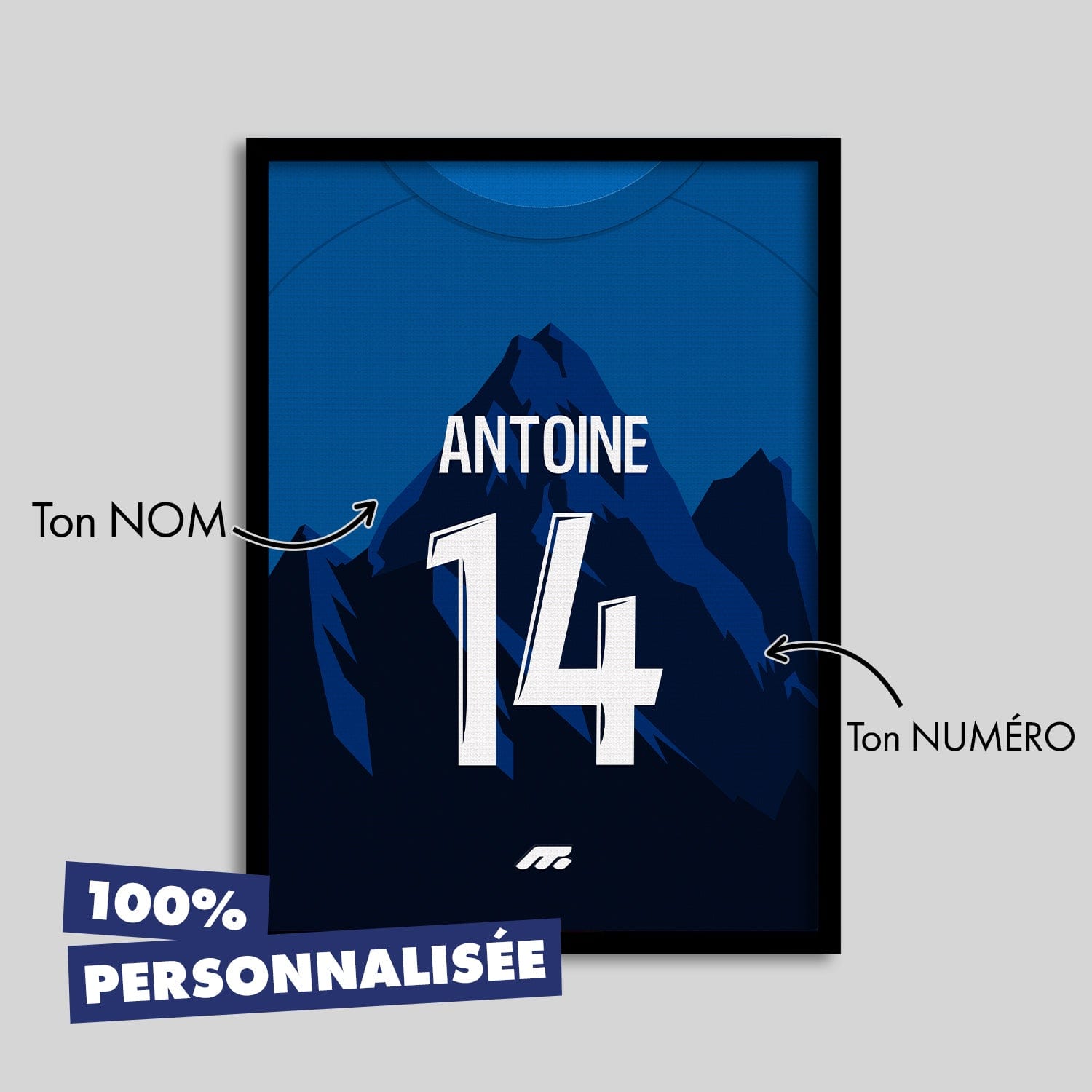 Affiche GRENOBLE football personnalisable à imprimer