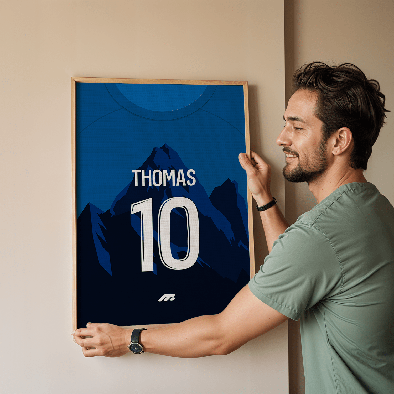 Affiche GRENOBLE football personnalisable à imprimer