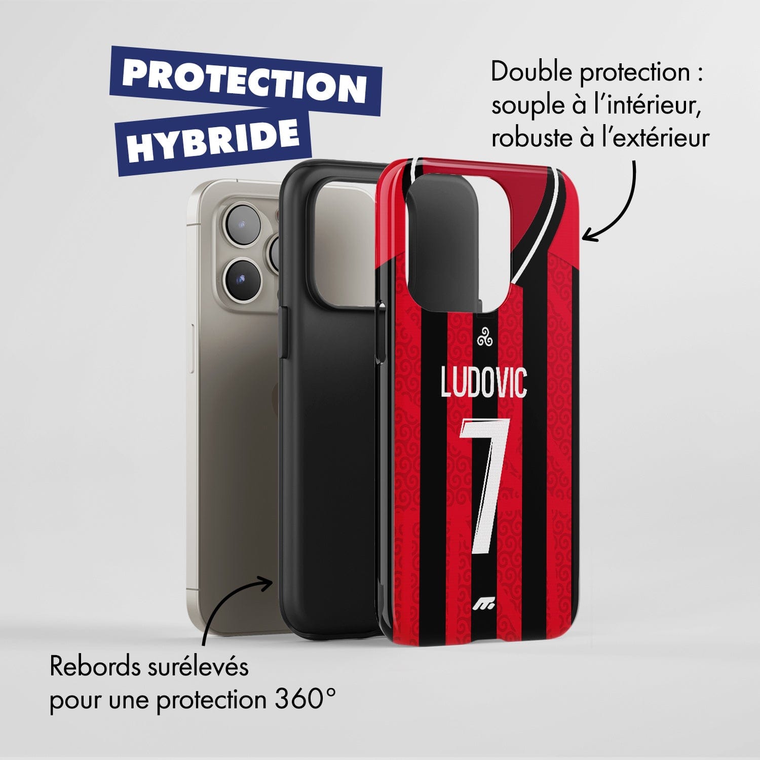 Coque de téléphone GUINGAMP personnalisable pour téléphone