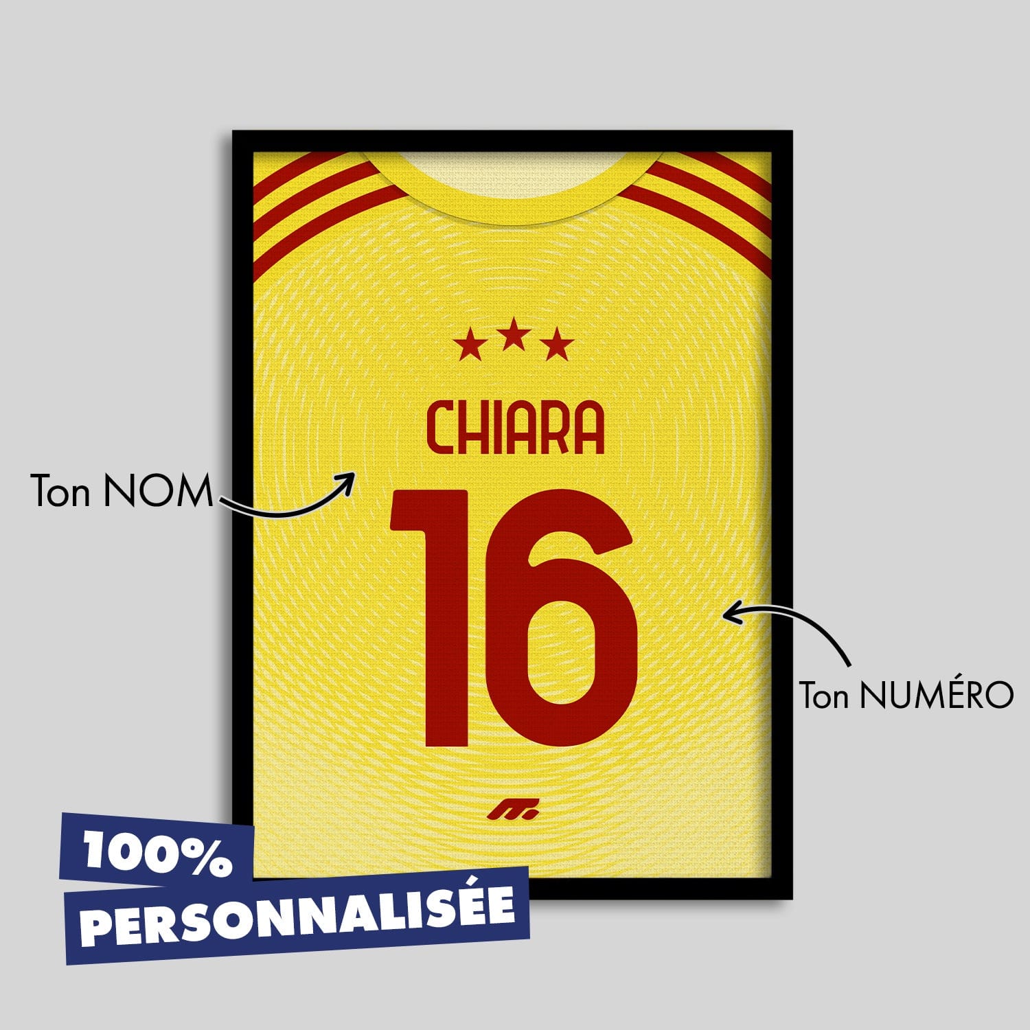 Affiche Juventus Turin football personnalisable à imprimer