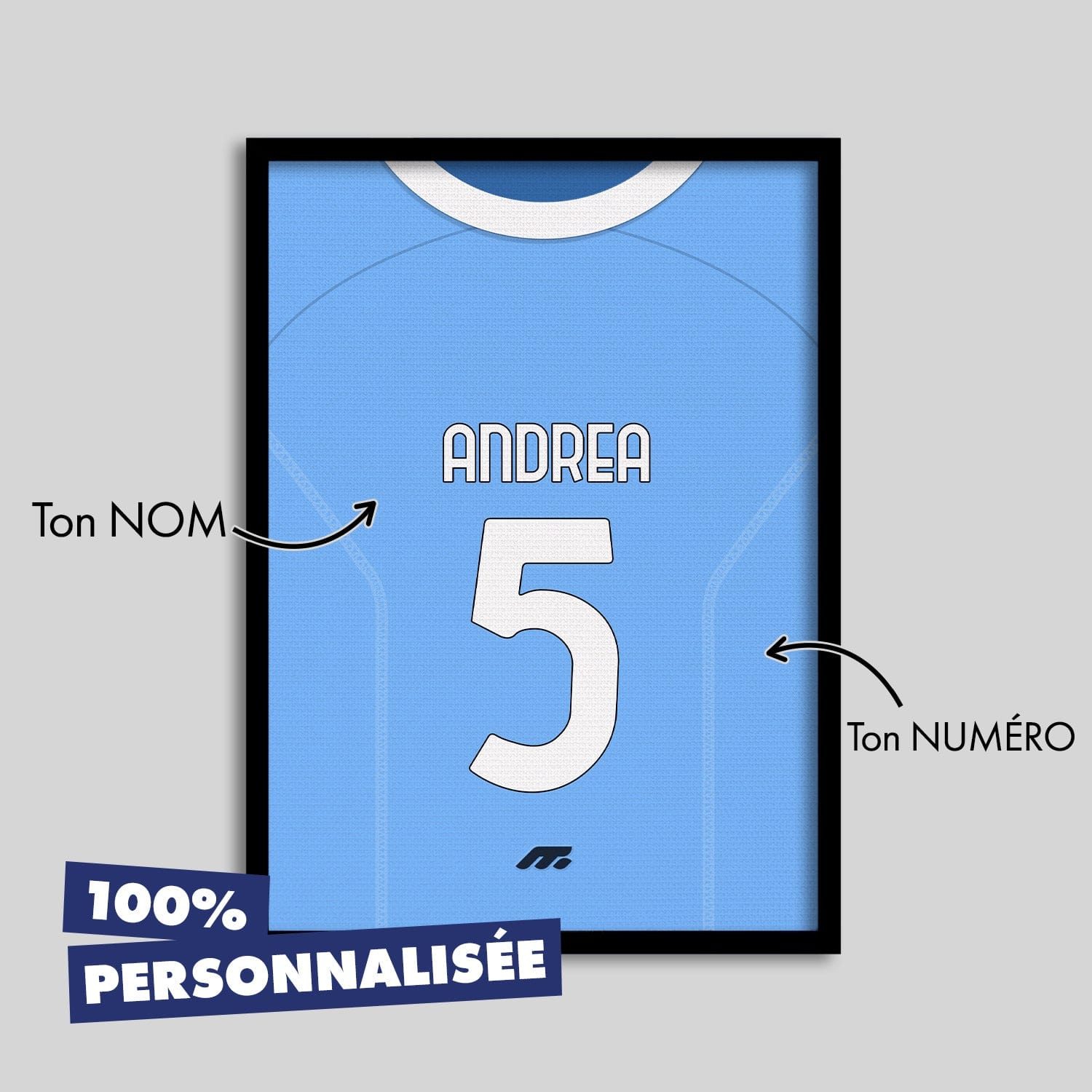 Affiche LAZIO football personnalisable à imprimer