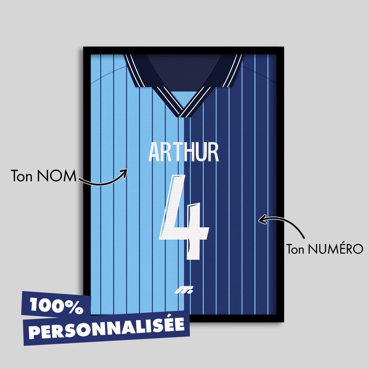 Affiche LE HAVRE football personnalisable à imprimer