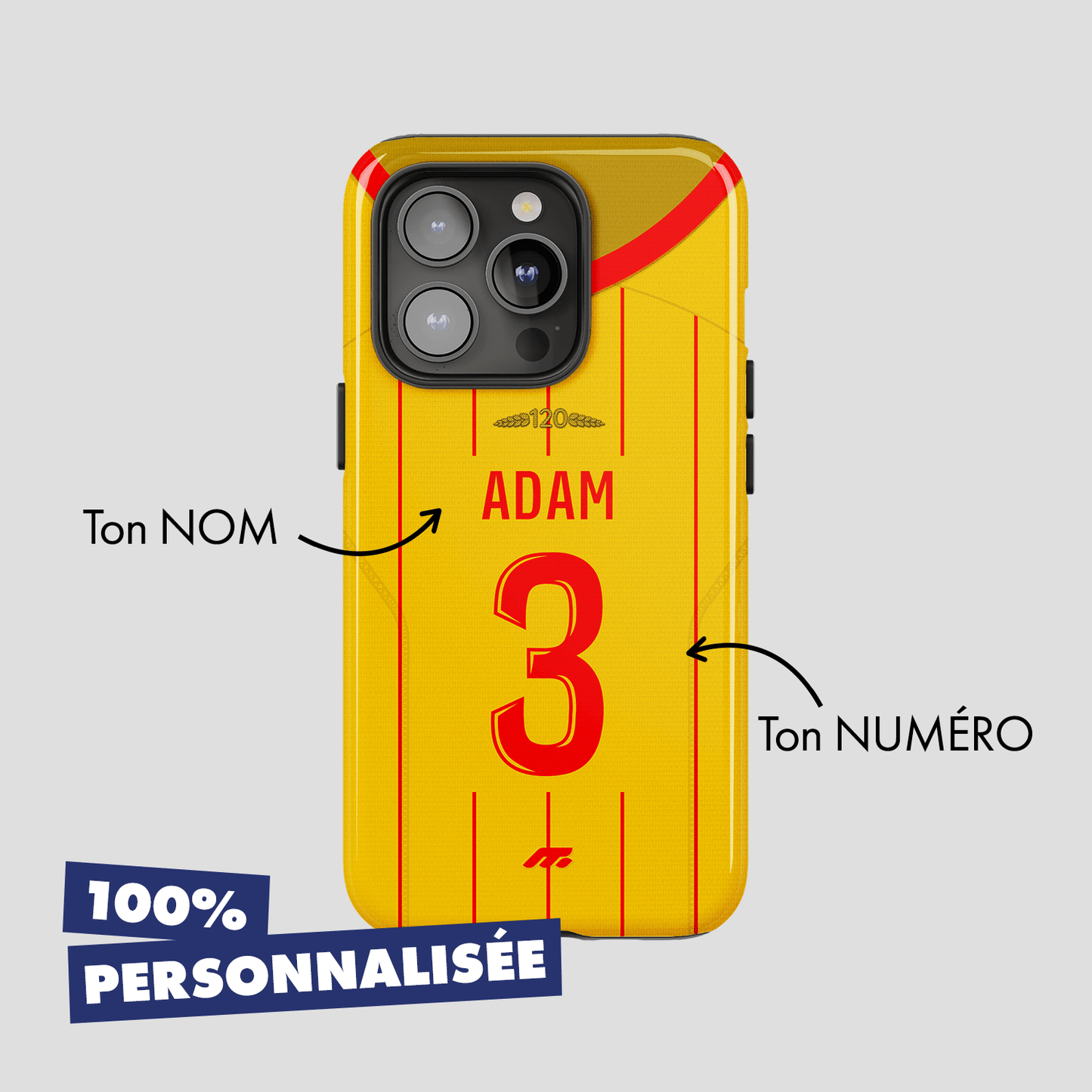 Coque RC Lens football personnalisable pour téléphone