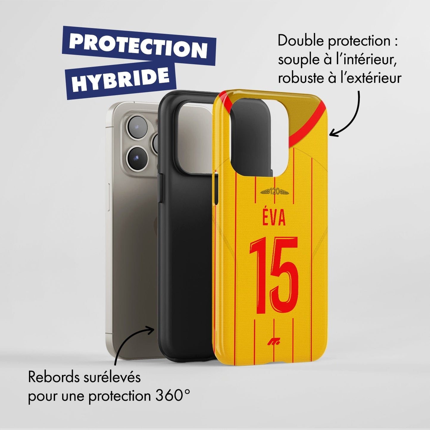 Coque RC Lens football personnalisable pour téléphone