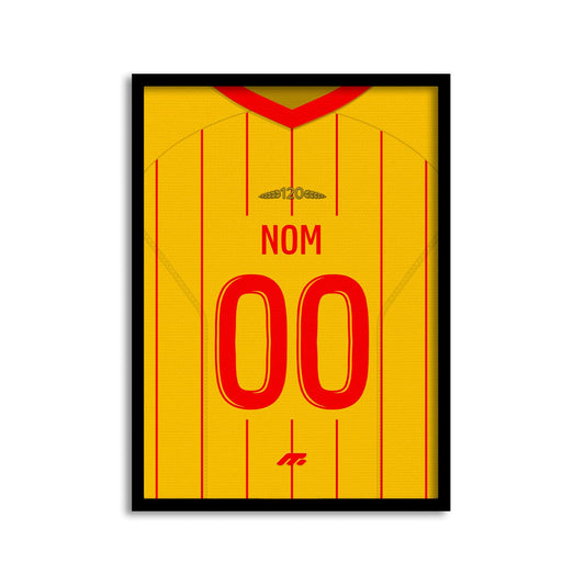 Affiche RC Lens football personnalisable à imprimer