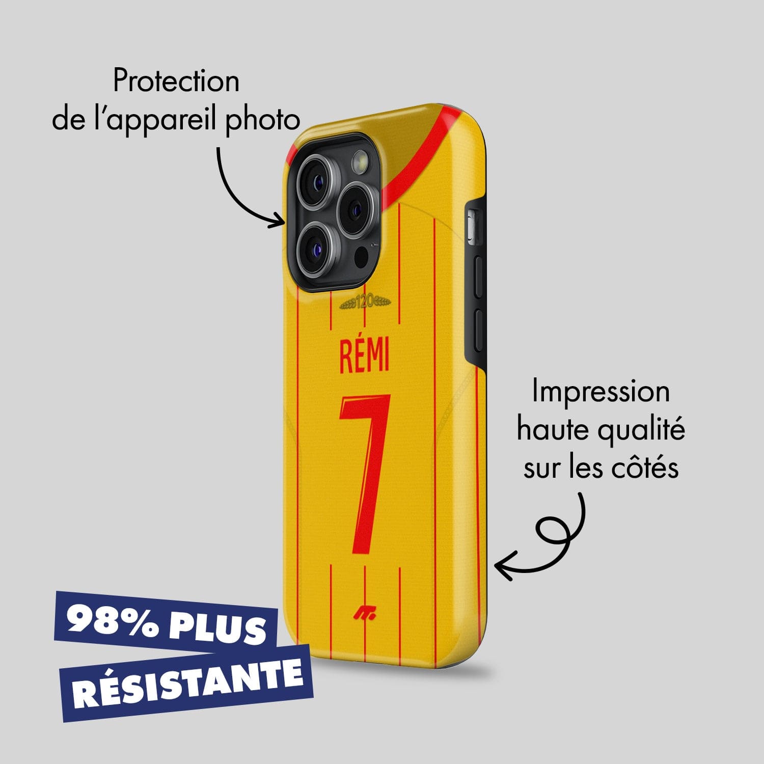 Coque RC Lens football personnalisable pour téléphone