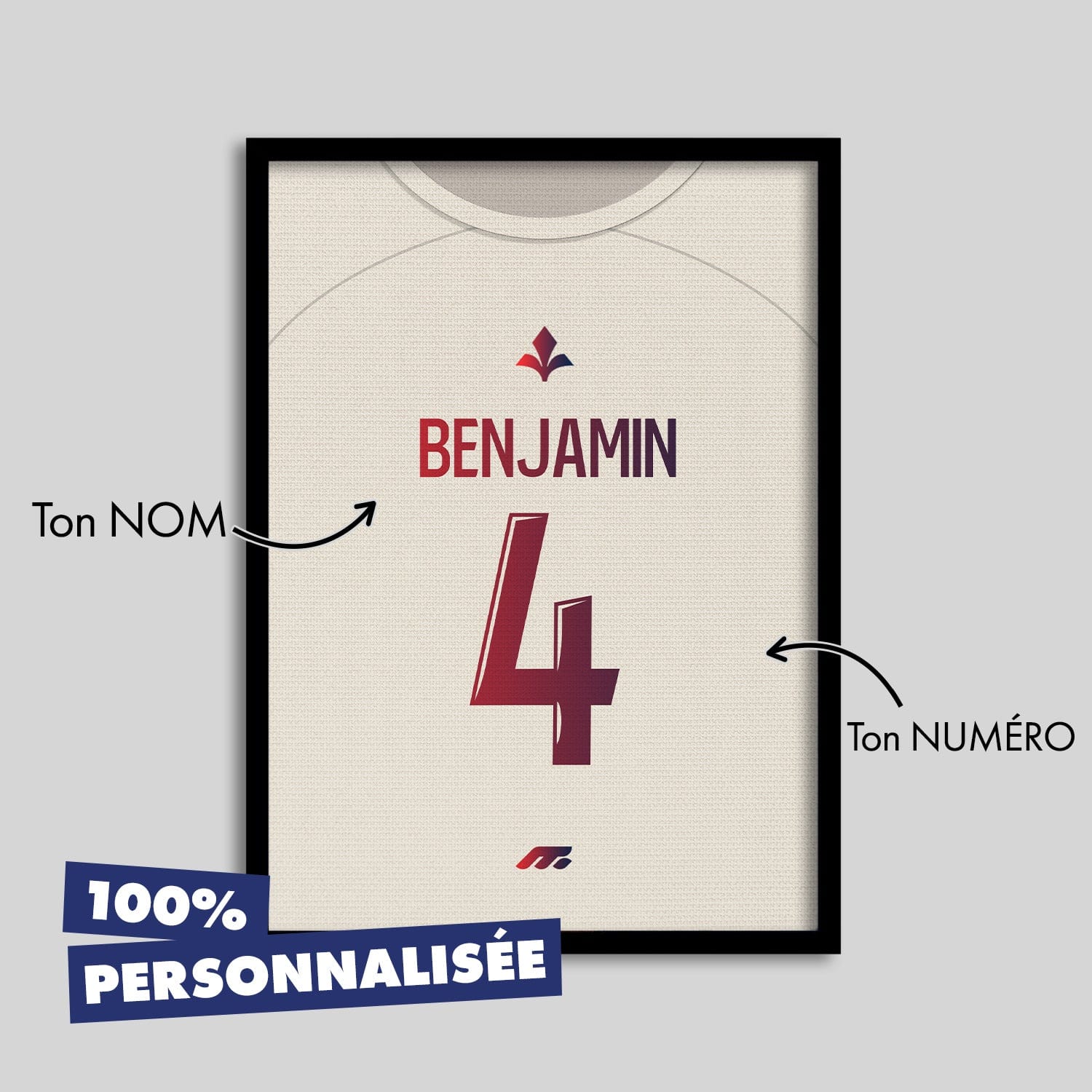 Affiche LILLE football personnalisable à imprimer