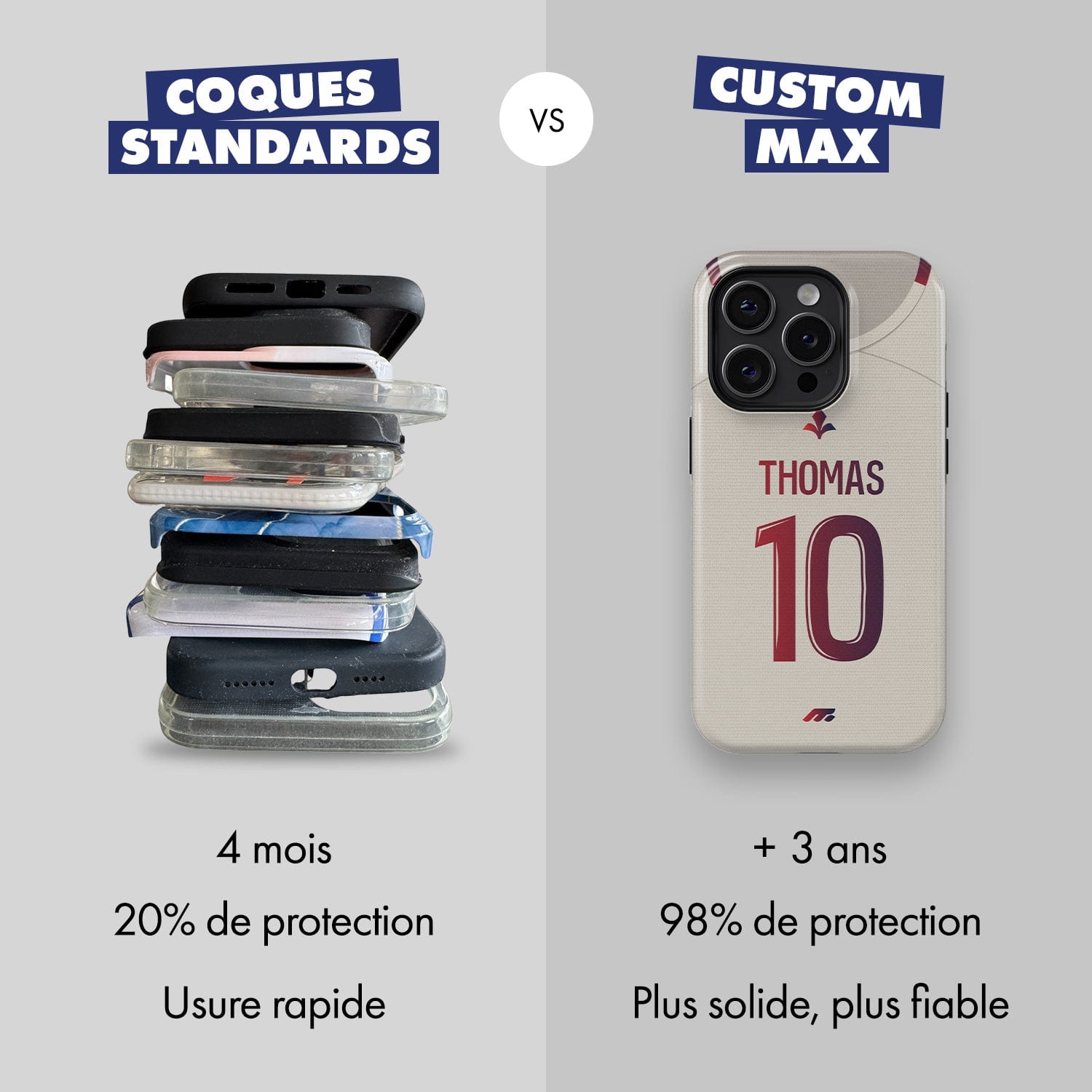 Coque de téléphone LILLE personnalisable pour téléphone
