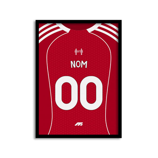 Affiche Liverpool FC football personnalisable à imprimer