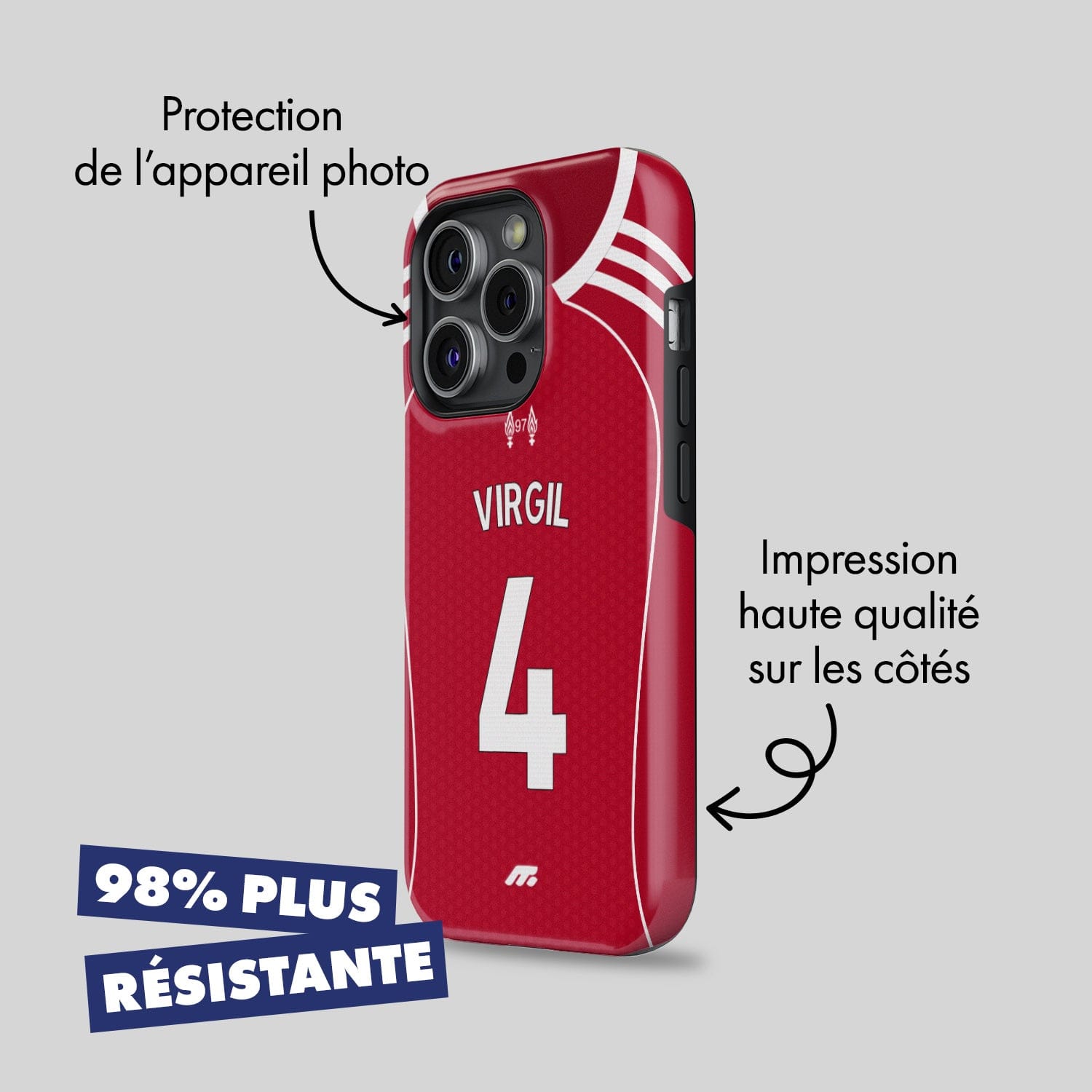 Coque Liverpool FC football personnalisable pour téléphone