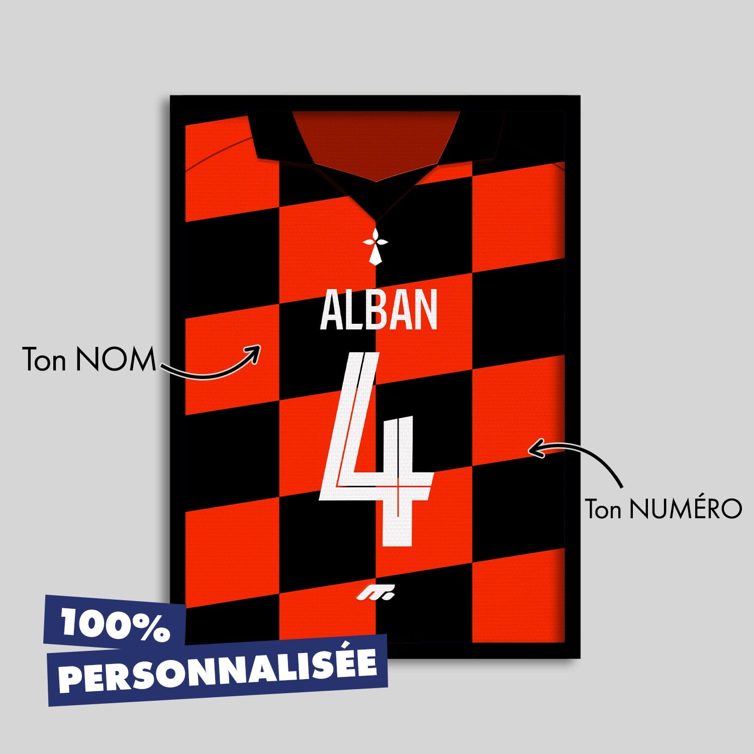 Affiche AUXERRE football personnalisable à imprimer