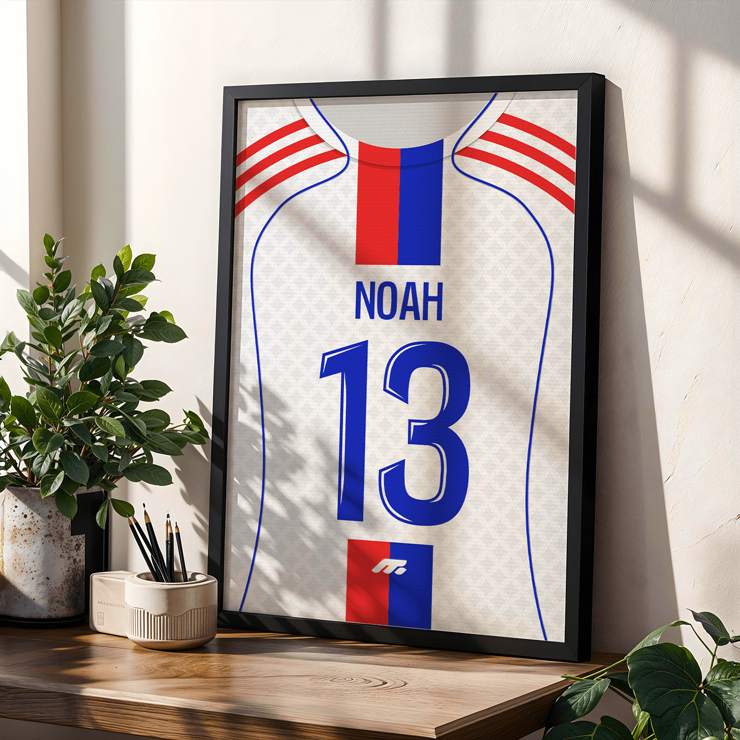 Affiche Olympique lyonnais football personnalisable à imprimer
