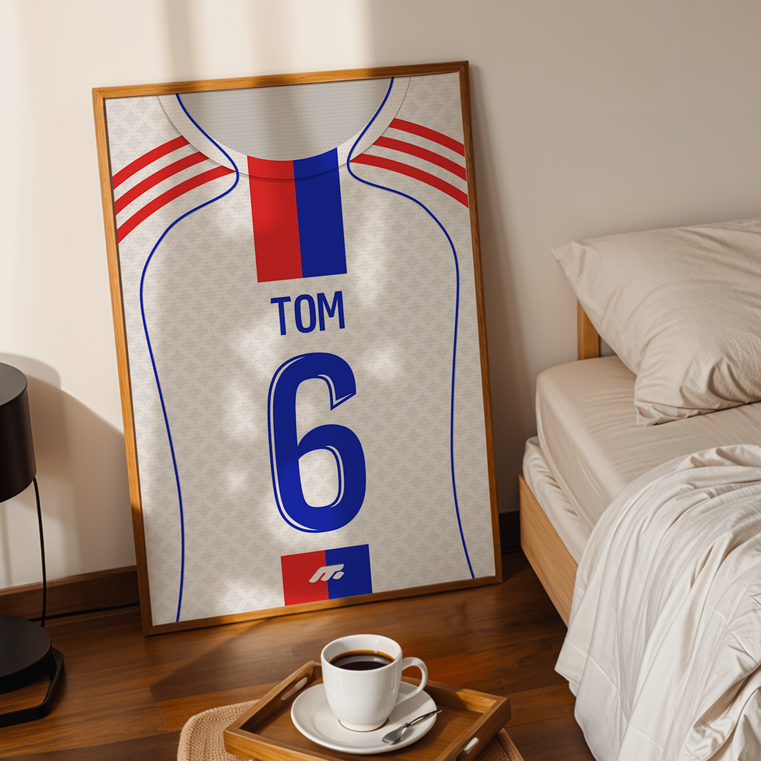 Affiche Olympique lyonnais football personnalisable à imprimer