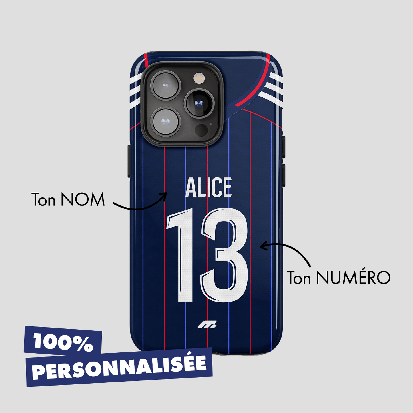 Coque Olympique Lyonnais football personnalisable pour téléphone