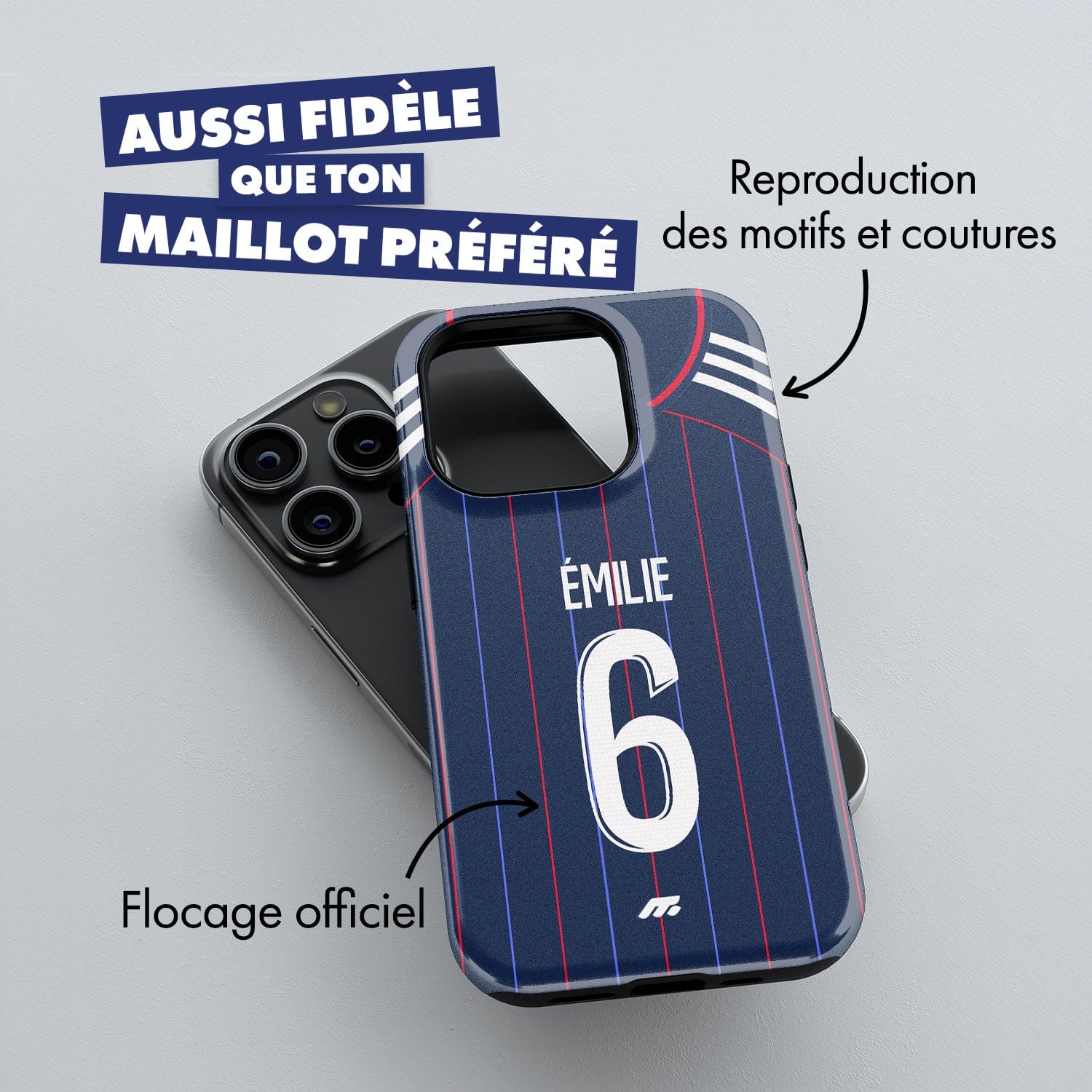 Coque Olympique Lyonnais football personnalisable pour téléphone