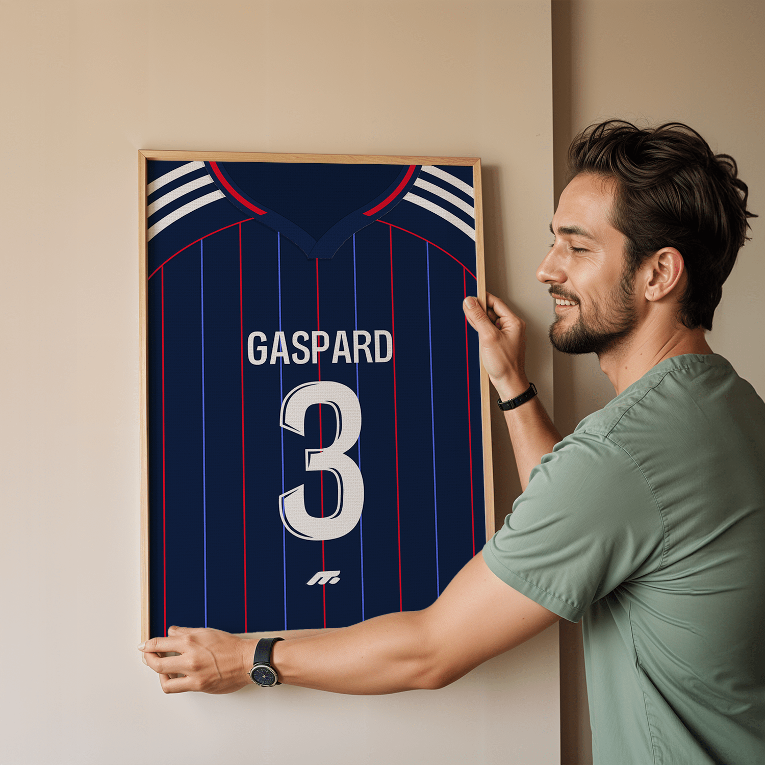 Affiche Olympique lyonnais football personnalisable à imprimer