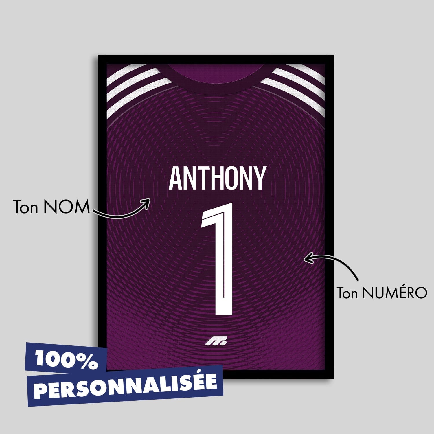 Affiche LYON football personnalisable à imprimer