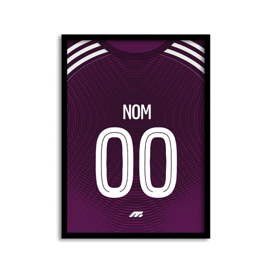 Affiche LYON football personnalisable à imprimer