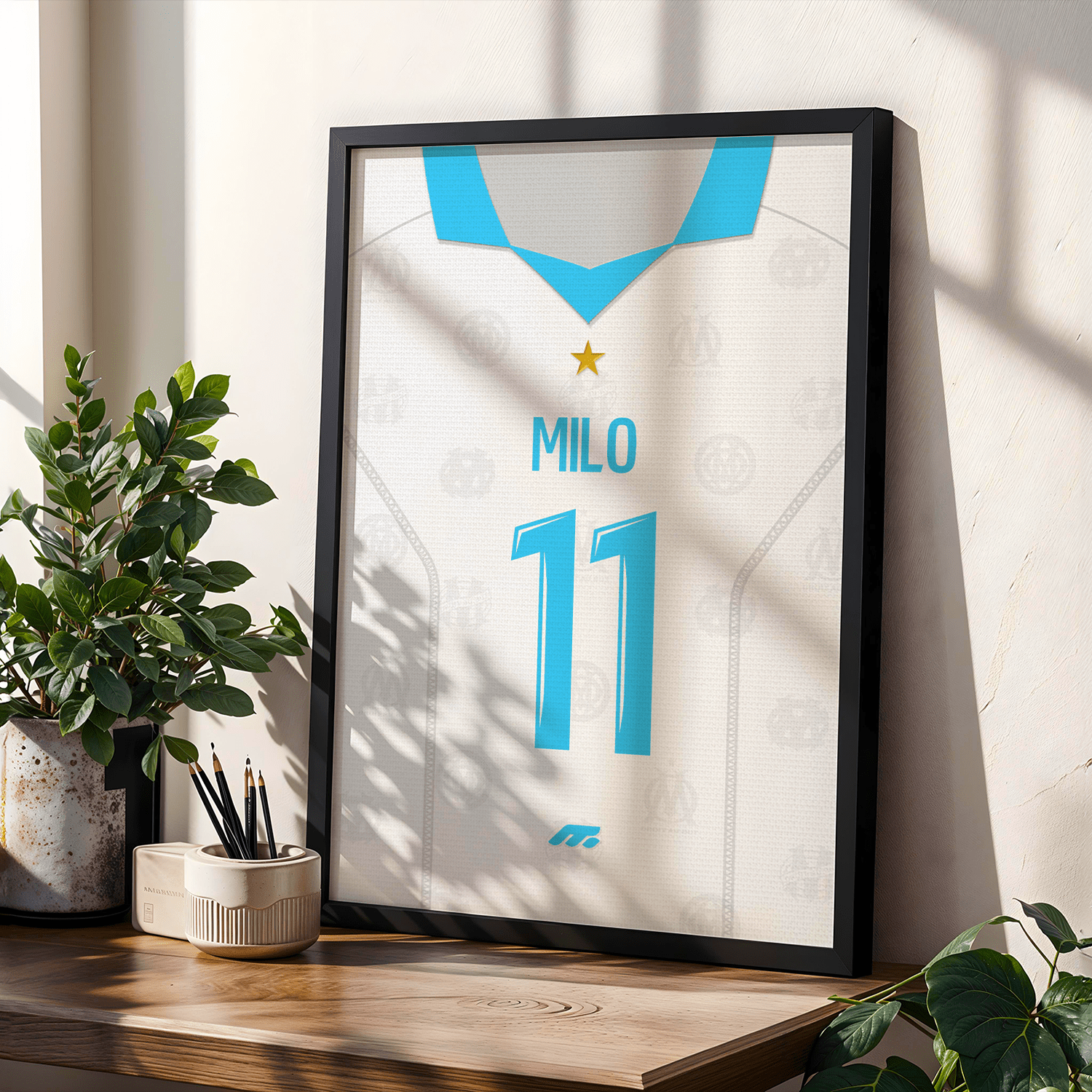 Affiche Olympique de Marseille football personnalisable à imprimer