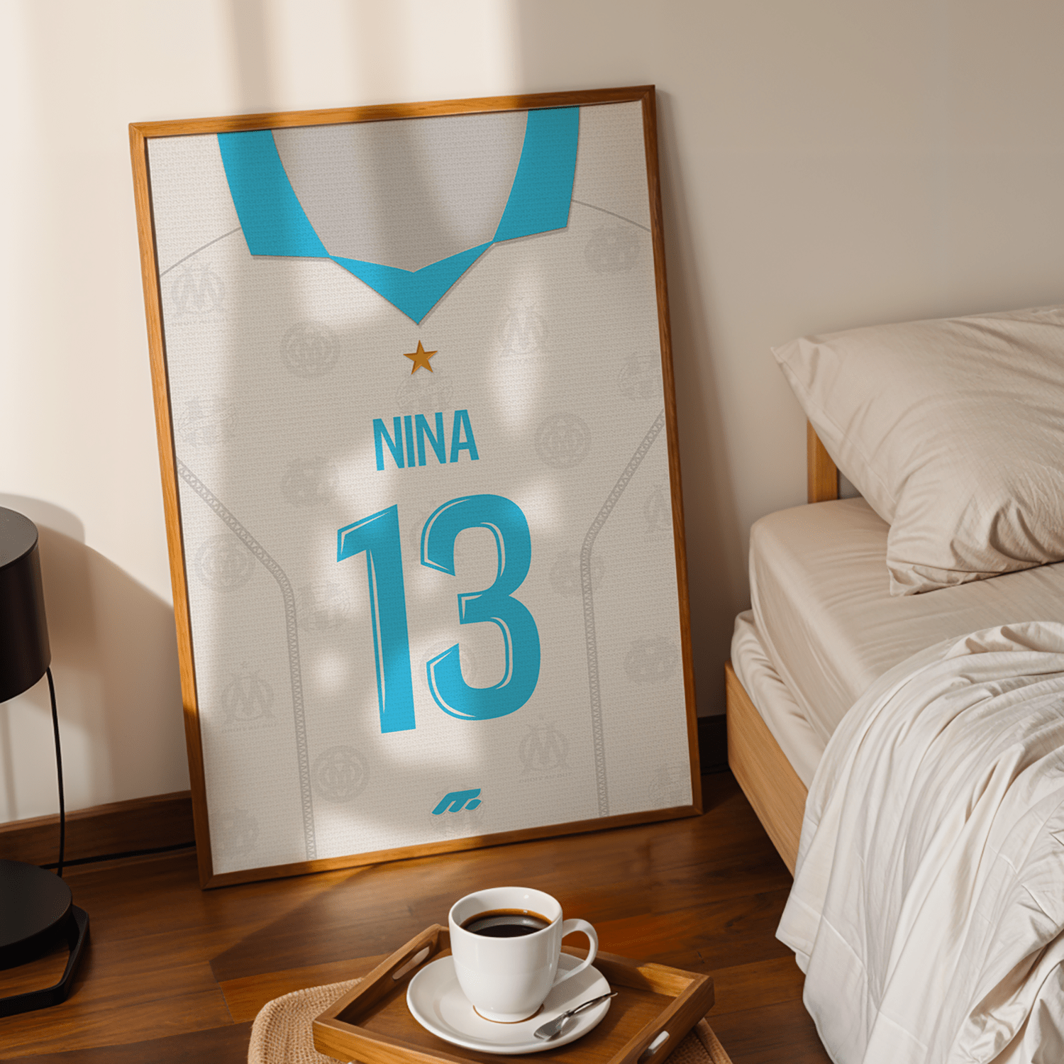 Affiche Olympique de Marseille football personnalisable à imprimer