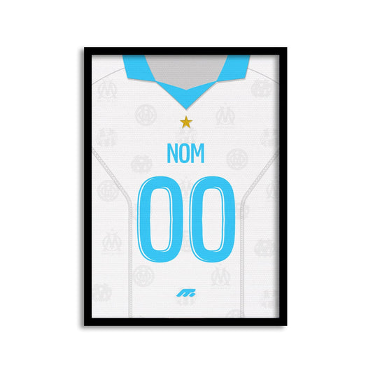 Affiche Olympique de Marseille football personnalisable à imprimer