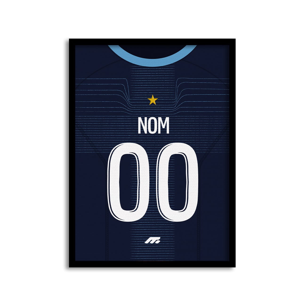 Affiche Olympique de Marseille football personnalisable à imprimer