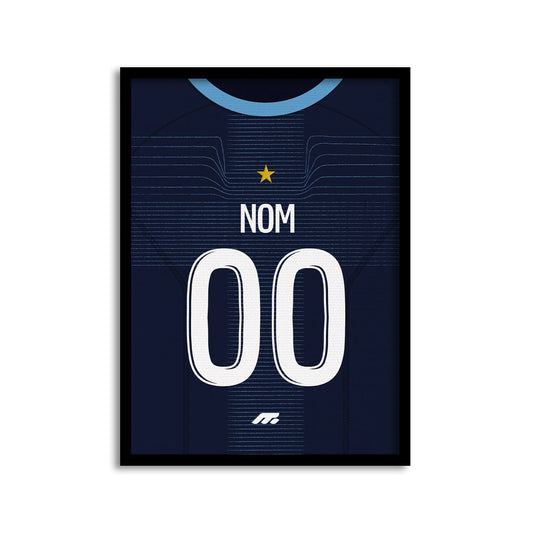 Affiche Olympique de Marseille football personnalisable à imprimer