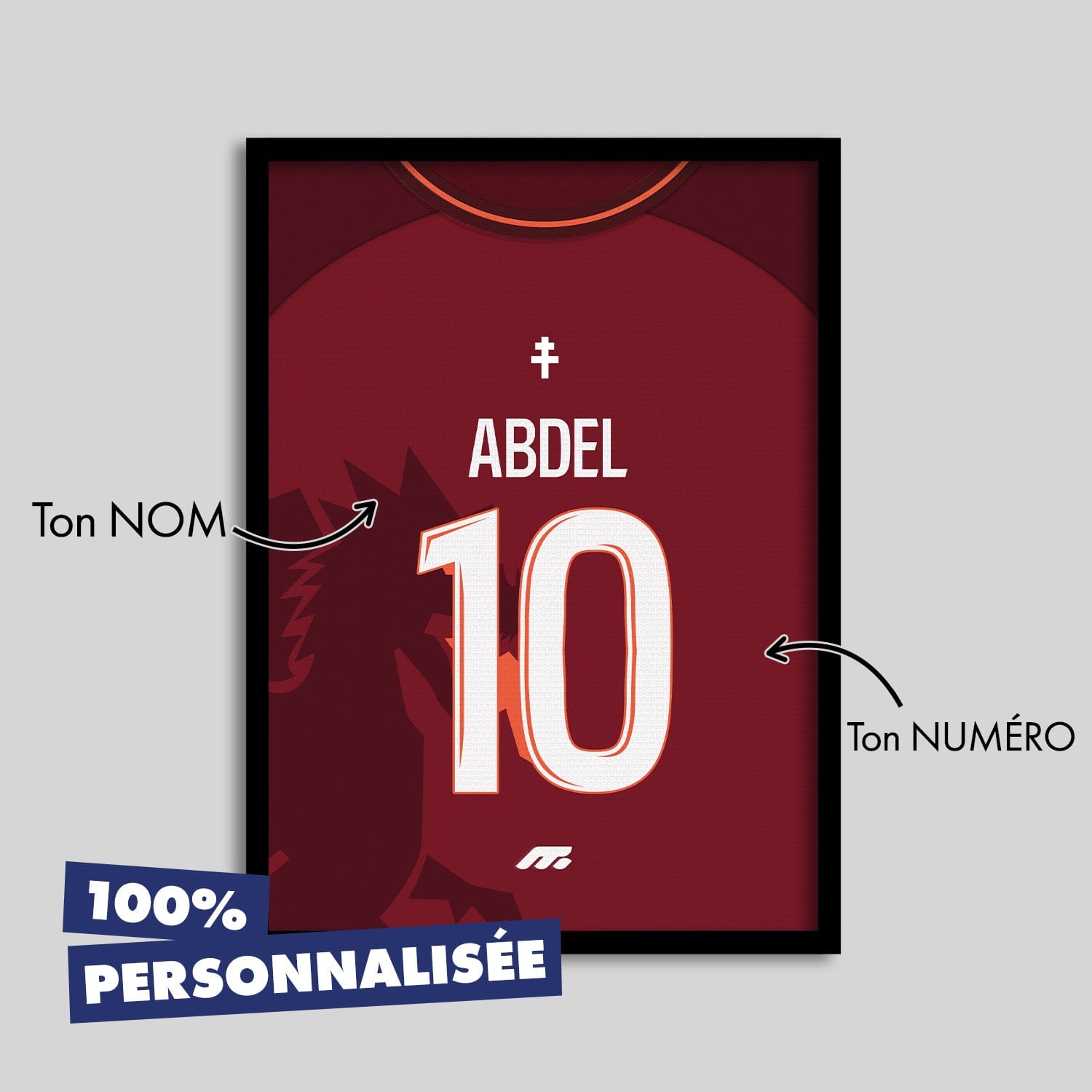 Affiche METZ football personnalisable à imprimer