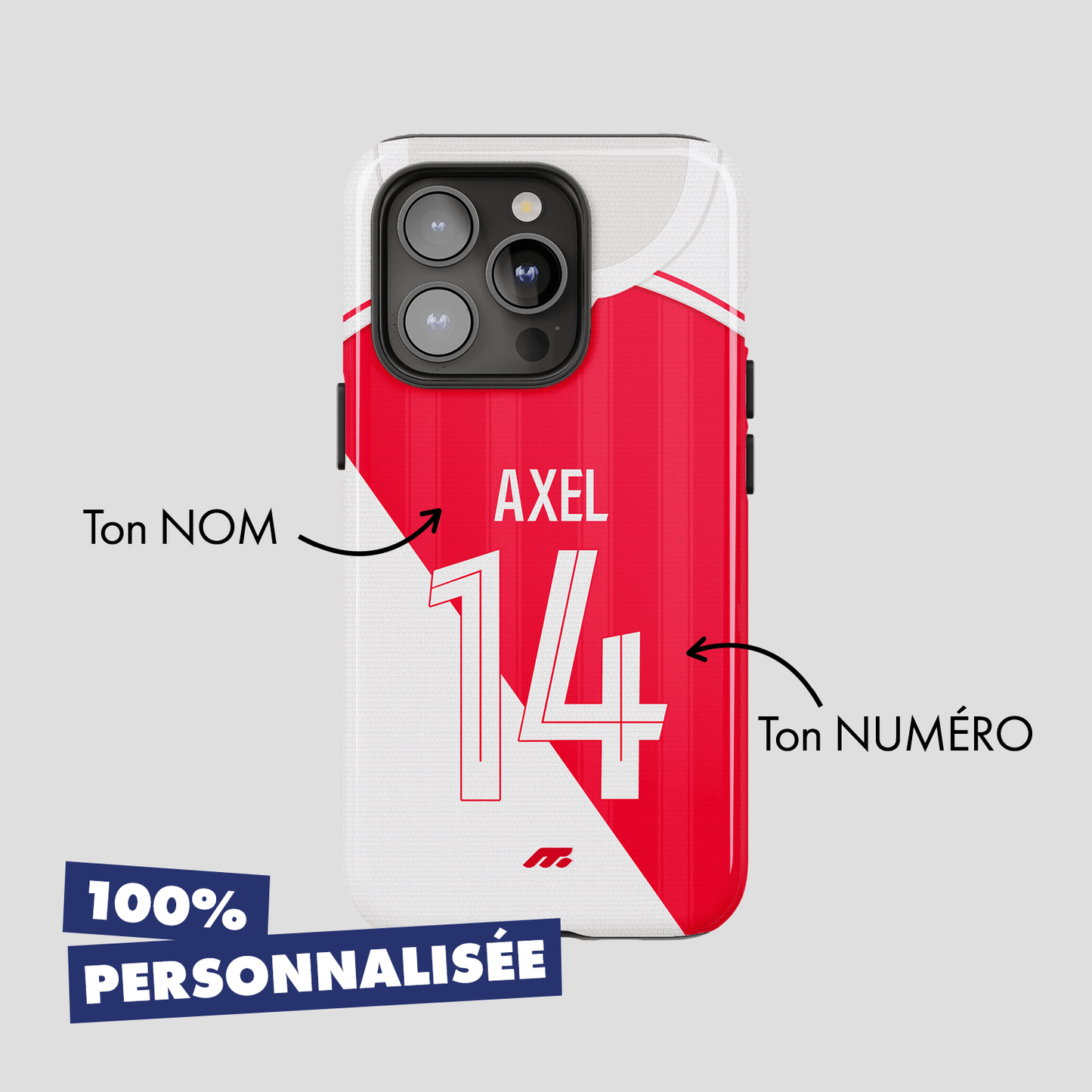 Coque AS Monaco football personnalisable pour téléphone