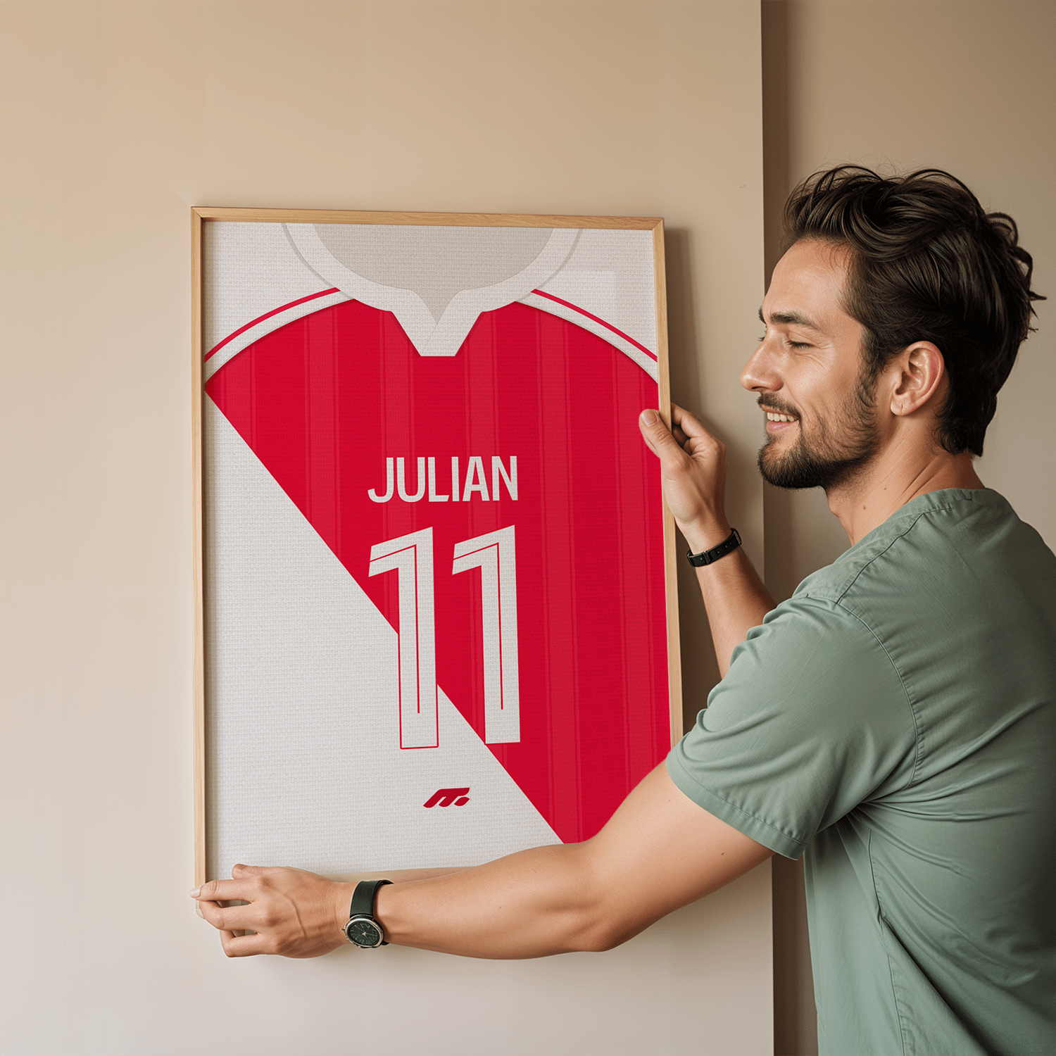 Affiche AS Monaco football personnalisable à imprimer