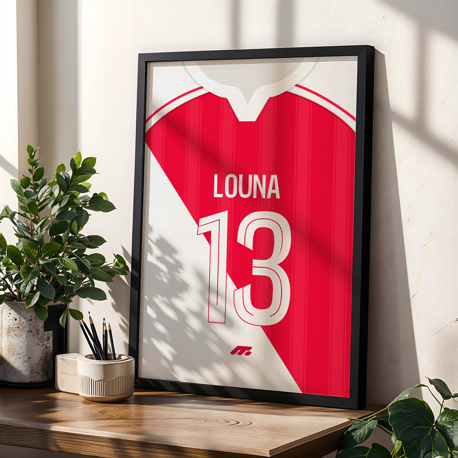 Affiche AS Monaco football personnalisable à imprimer