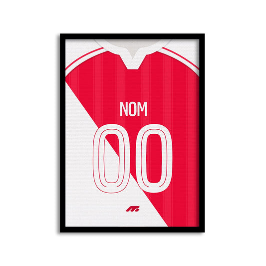 Affiche AS Monaco football personnalisable à imprimer