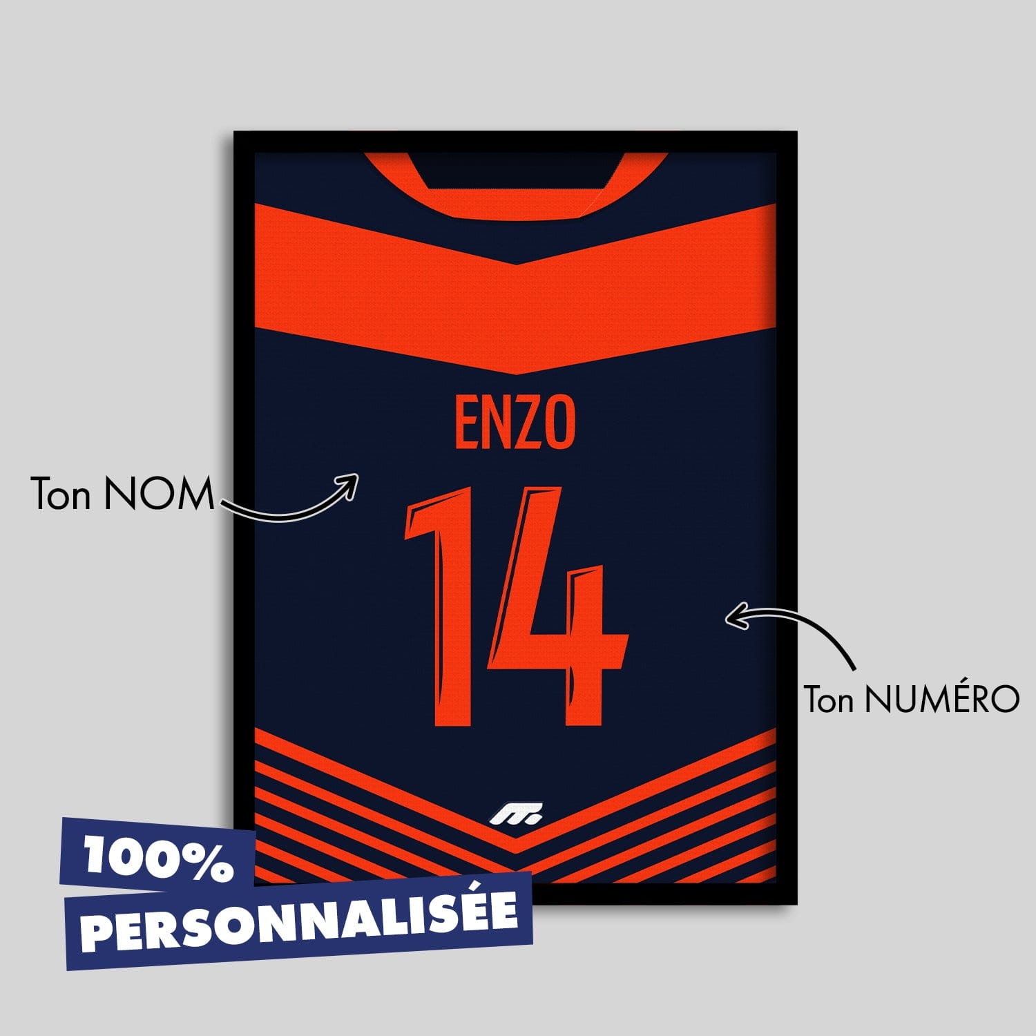 Affiche MONTPELLIER football personnalisable à imprimer