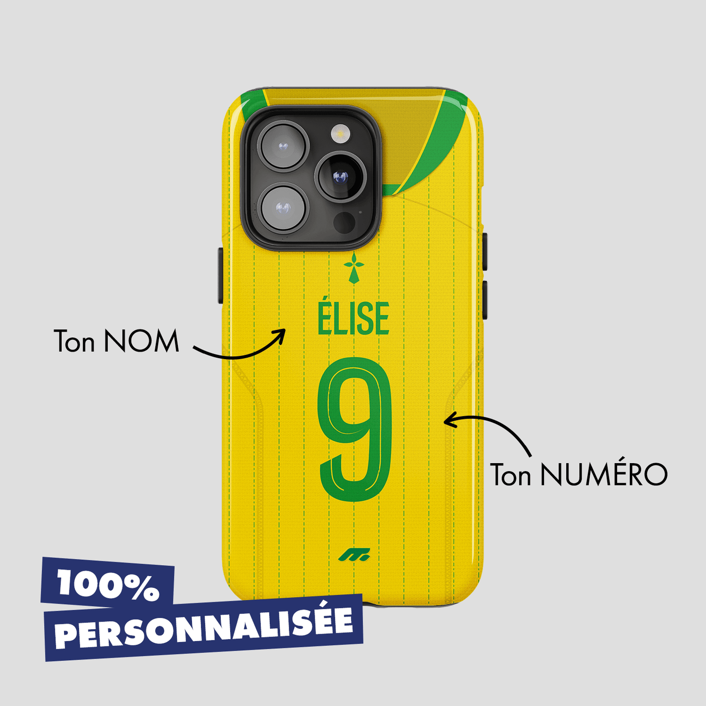 Coque FC Nantes football personnalisable pour téléphone