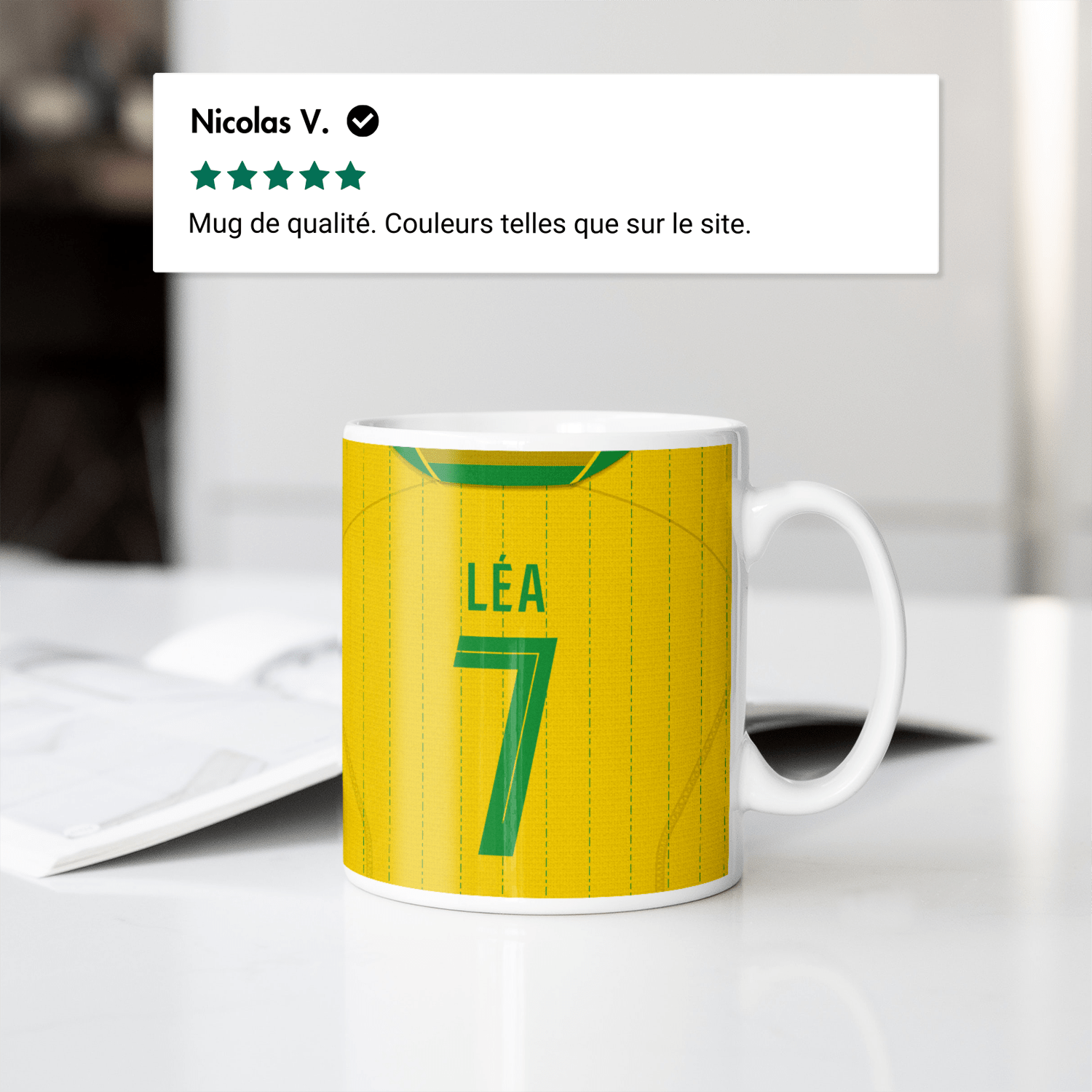 Mug FC Nantes football personnalisable