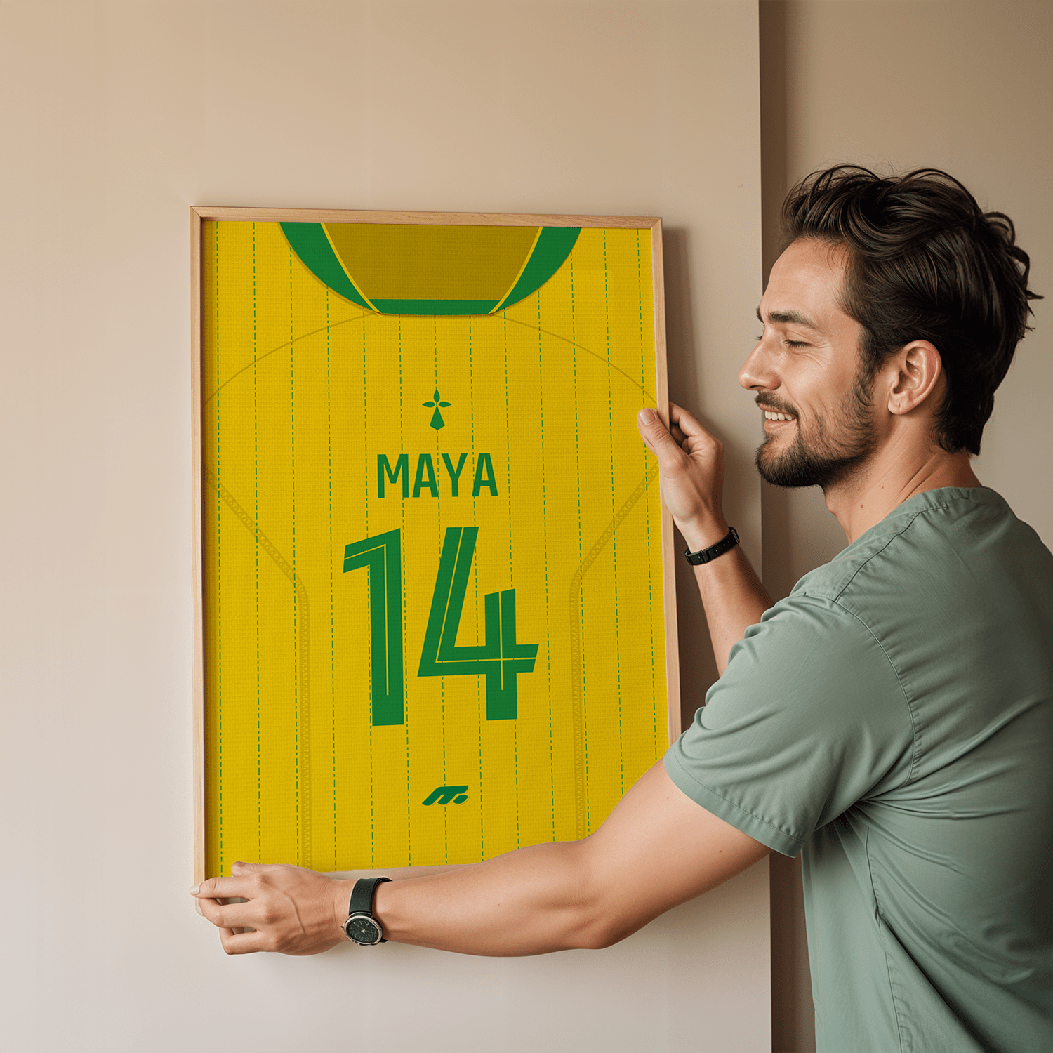 Affiche FC Nantes football personnalisable à imprimer