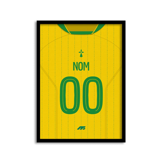 Affiche FC Nantes football personnalisable à imprimer