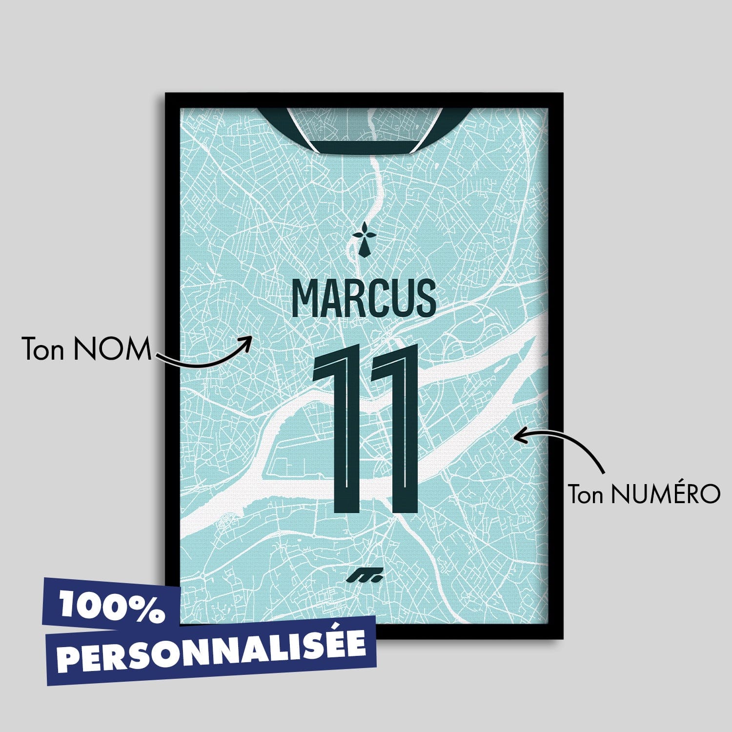 Affiche NANTES football personnalisable à imprimer