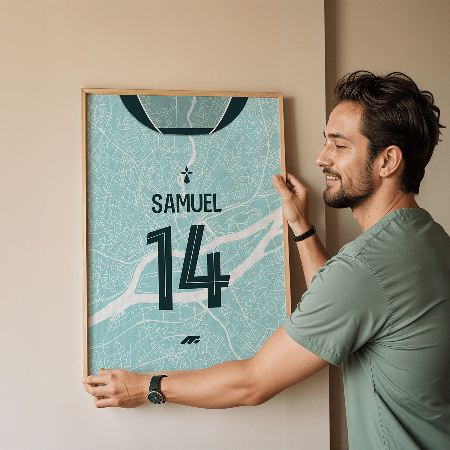 Affiche NANTES football personnalisable à imprimer