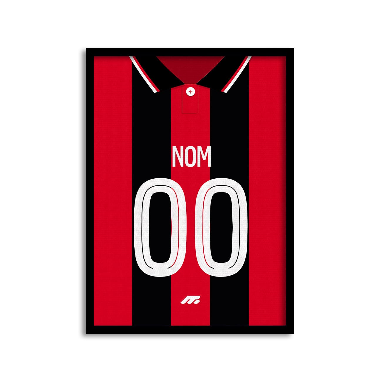 Affiche OGC Nice football personnalisable à imprimer