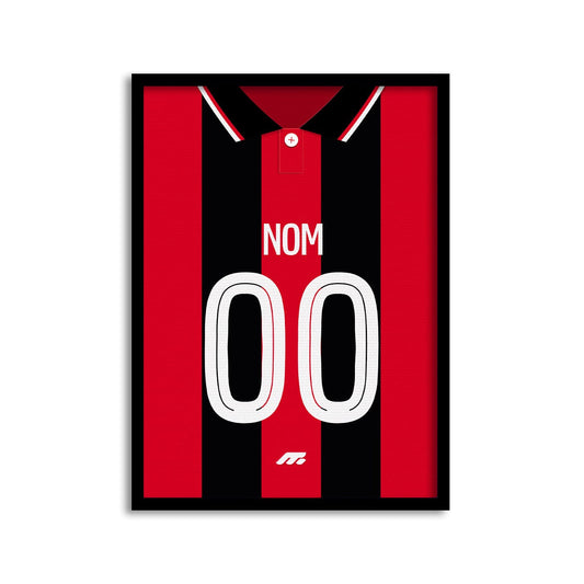 Affiche OGC Nice football personnalisable à imprimer