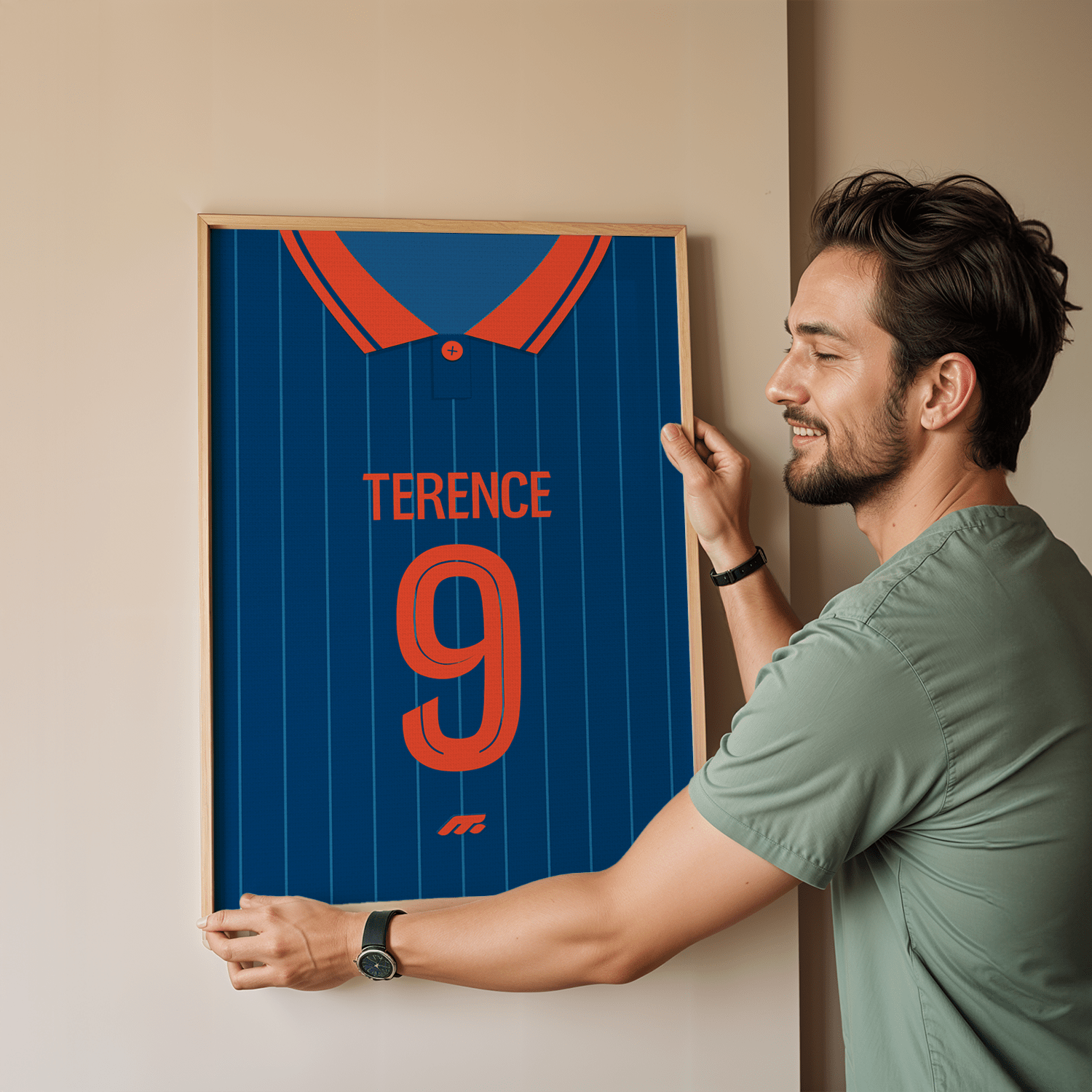 Affiche NICE football personnalisable à imprimer