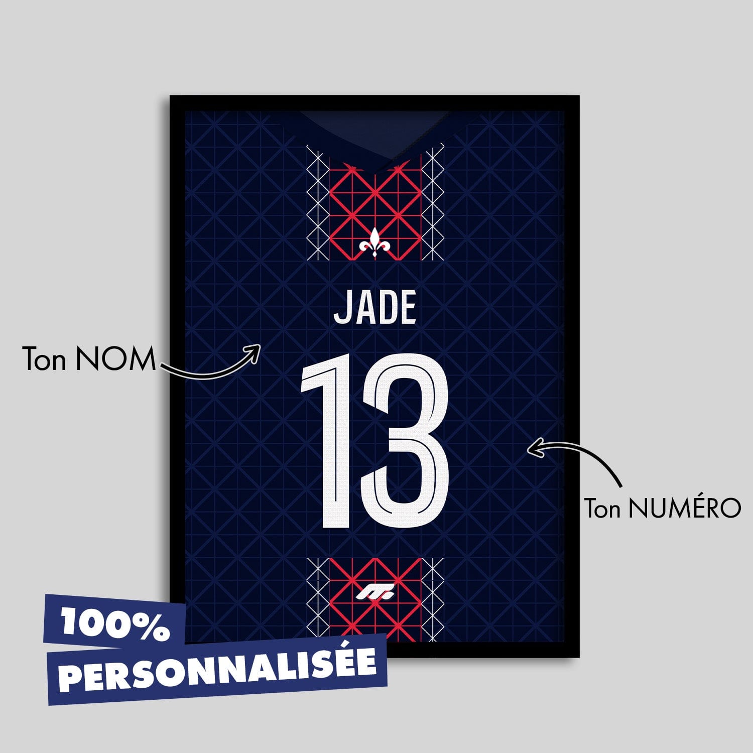 Affiche Paris Saint-Germain football personnalisable à imprimer